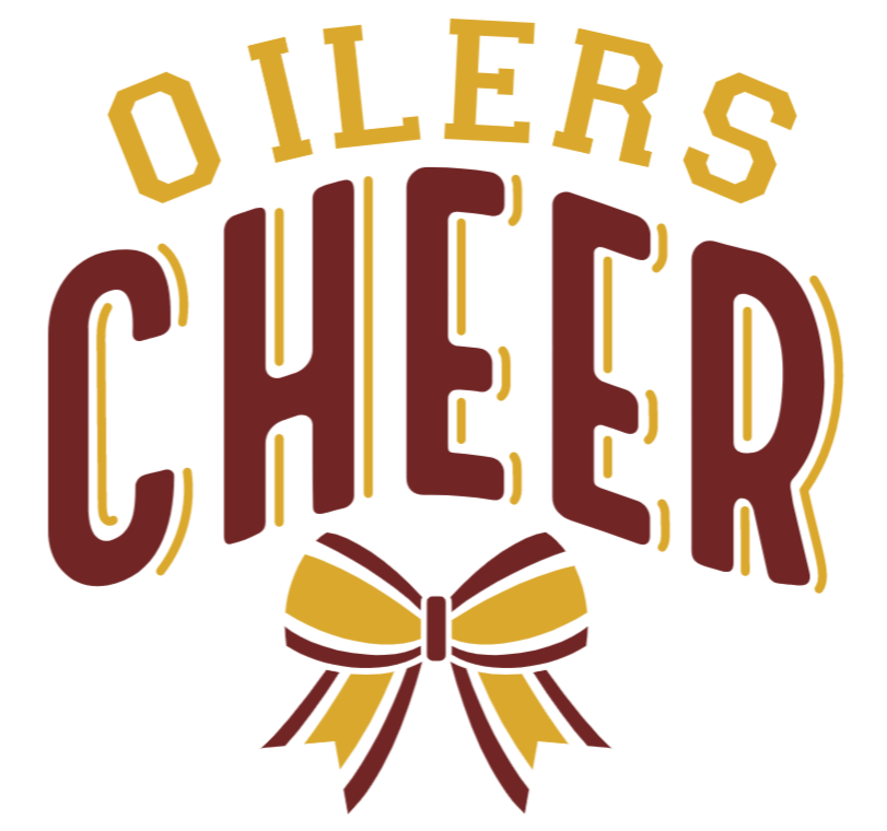 Oilers cheerleading bow