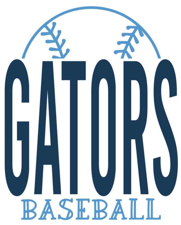 Gators simple half baseball