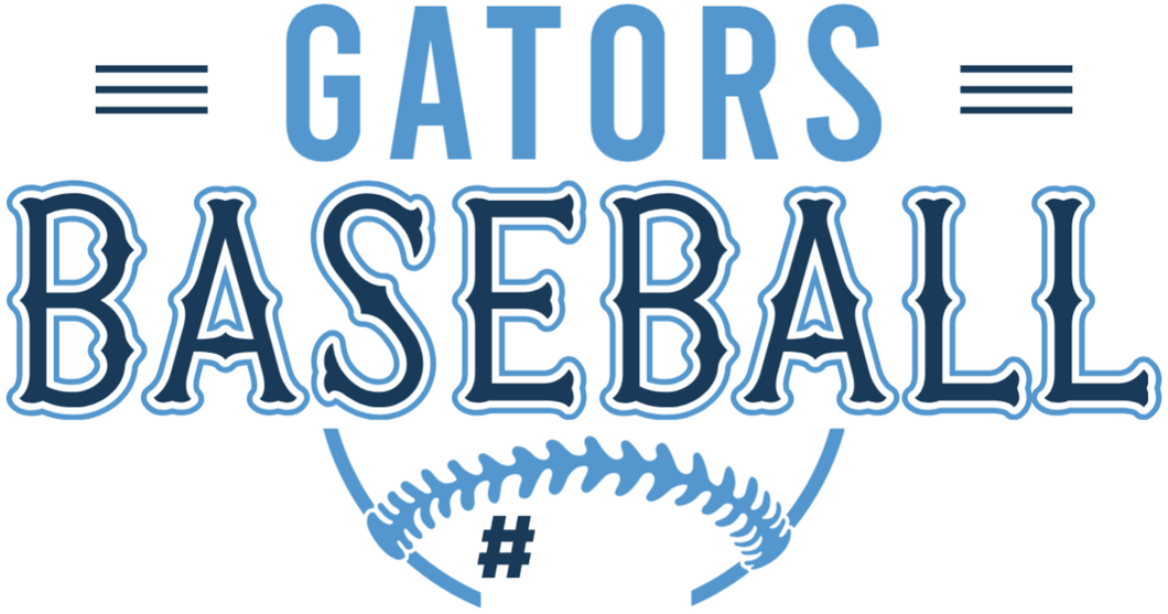 Gators half baseball personalized
