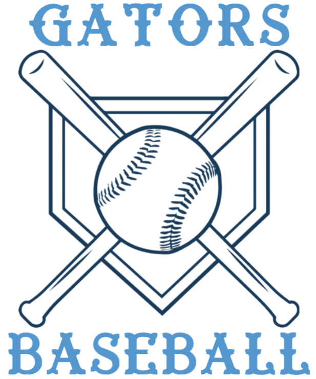 Gators simple crossed bats