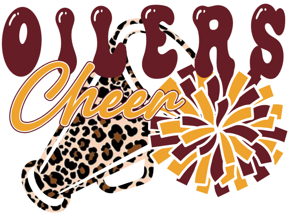 Oilers leopard megaphone