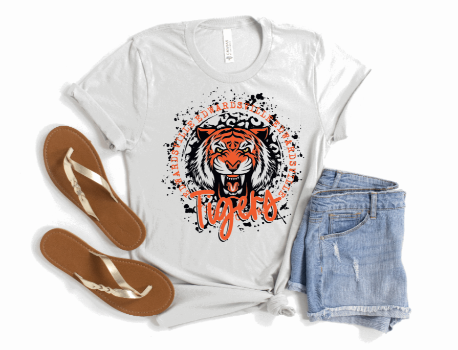 Edwardsville tigers splatter