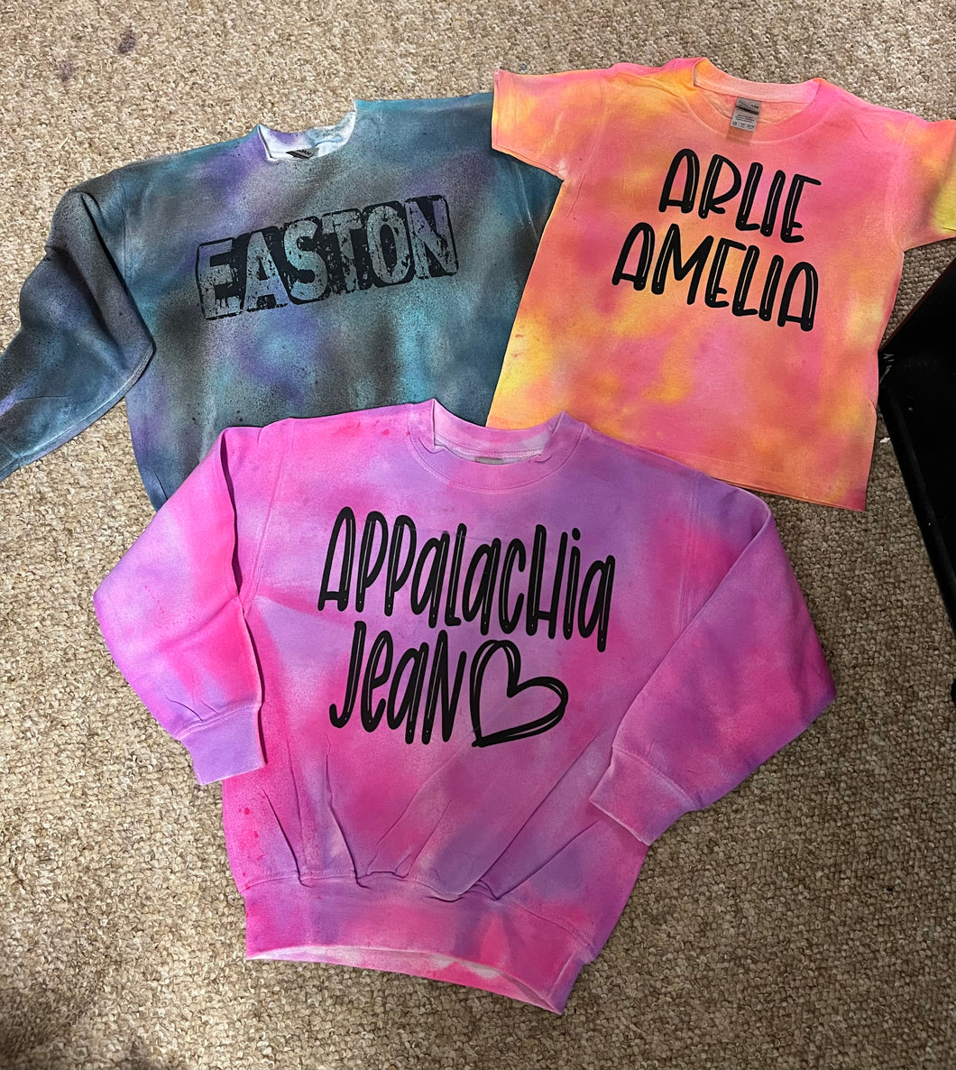 Custom kid name sweatshirt